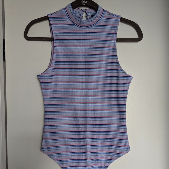 Lulu's Striped Bodysuit L - Picture 3 of 4